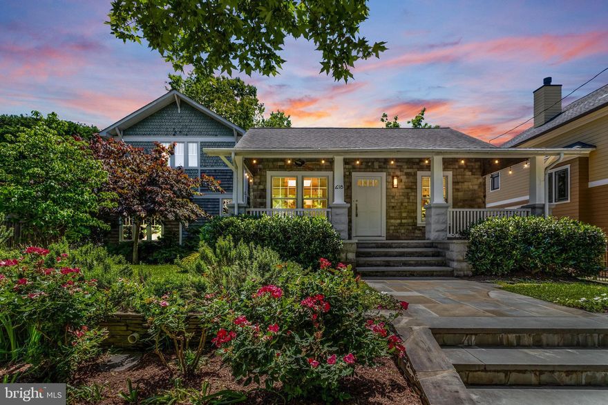 Personality Plus along with amazing natural light and high ceilings.  Storybook charm meets modern comfort  in the heart of appealing Addison Heights.  Ideal urban-suburban balance coupled with privacy and flexibility in this  expanded/renovated 1927 bungalow.  Timeless appeal merged with smart up-to-date living.   Flexible layout ideal for working-from-home, daily living  and  stylish entertaining.   You will think that Frank Lloyd Wright paticipated in the design of this stunning sun-splashed 31x26 Great Room -  vaulted barrel ceiling,  gas fireplace (river rock surround) and direct access  to a generous classic flagstone patio .  Quality 2017 kitchen equipped with  Wolf, Bosch and Jennaire helpers add style and function.  The serene Primary Suite Retreat on its own level feels like a luxury resort.  Privacy,  cozy gas fireplace, huge walk-in closet and Primary Bath with lots of room to spread out.  Double vanities , jetted tub, handsome walk-in shower - all bathed in  glorious natural light.  Abundant storage throughout the home. Nestled on a rare 9,000 sq. ft. level lot that accommodates a spacious insulated 660 sq. ft. garage/workshop  that can shelter 2 vehicles and is perfect for hobbyists, car enthusiasts and could even be a secluded studio.  Extra-long driveway accommodates at least 4 vehicles as well.  So very-close-in and handy to restaurants/shops on 23rd St., Crystal City attractions, Amazon, Pentagon, Reagan Natl. Airport, 14th St. Bridge, I95,  G.W. Parkway and Clarendon.  METRO?  Easy 6 minute walk to Crystal City station and 10 minute walk to Pentagon Station.  Step inside and fall in love.  Sorry.  There is only one.