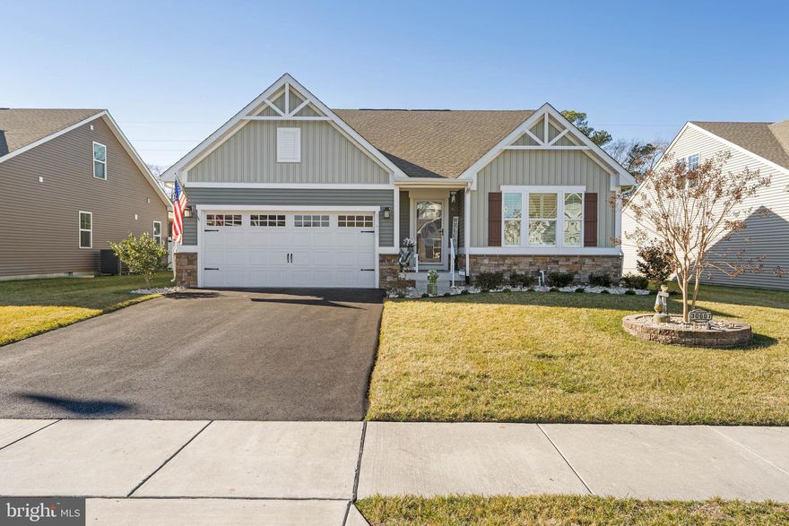 Beautiful, better than new home in Swan Cove West.  This 3-bedroom, 2 bath single story home has a beautifully landscaped lot with a large fenced in backyard. The community has a pool, a fitness center, and a nice waterfront area on Dickerson Creek. 

This home has been meticulously maintained and has many upgrades and custom features.  Double car garage that is insulated and heated and includes custom cabinets and attic storage.  The home comes fully furnished with the exception of the primary bedroom furniture and is move-in ready. 

This home and community are conveniently located to grocery stores, shopping and restaurants. A short drive to the MD and DE beaches. The Freeman Arts Pavillion is a few blocks away where you can enjoy concerts, musicals, children's programs and so much more.