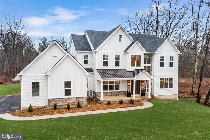 Build your custom dream home on this premium beautiful 5.11 acre lot in Newtown, Council Rock School District .     This  4/5 bedroom 3.5/4.5 bath home design features a Gourmet Kitchen with views of the private oasisi back yard.  Kitchen is open to the Family Room and Dining Room filled with walls of windows.   The layout of this home checks all of the boxes with an open concept main living area and privacy for the Home Office and Guest Suite with en-suite bath.  
The second floor has an expansive Owner's Suite, the walk in closets, and 3 other spacious bedrooms.  This plan is an example of what can be built.  Buyer can select from builder's home plans or work with architect to design custom home.  This is one of the most beautiful locations on beautiful Pineville Road.  Great for the NJ, NY, Philadelphia commuter.   Incredible location to build your custom home.