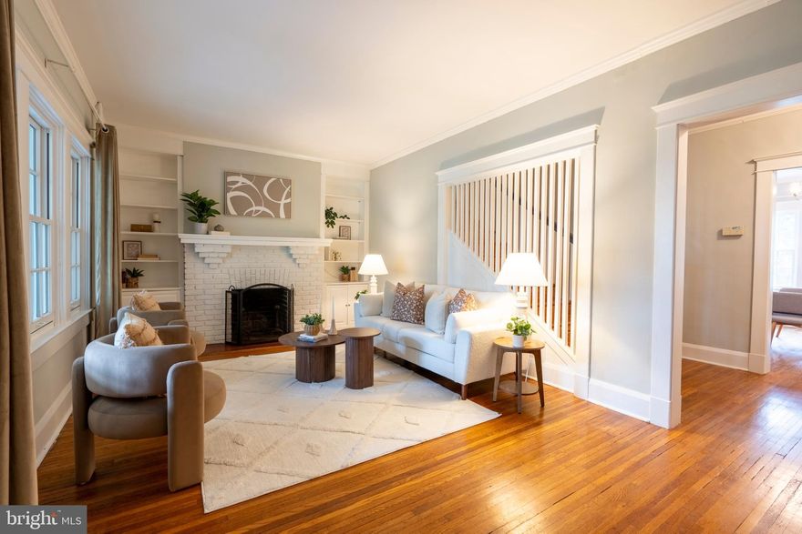 Welcome to 3541 Newland Road — a gracious 5-bedroom, 2-bath residence situated on a tree-lined street in the heart of historic Guilford. This charming home seamlessly blends original character with thoughtful updates, offering both timeless appeal and modern comfort.
Step inside to discover beautifully preserved details, including hardwood floors, rich wood trim, and original French doors that enclose the inviting front porch. Outdoor living is a highlight, with a second-floor balcony, rear deck, and a private fenced yard ideal for entertaining or quiet retreat.
The kitchen is appointed with granite countertops and stainless-steel appliances, while the bathrooms showcase a mix of period charm and modern convenience — featuring a clawfoot tub on the second floor and a spacious walk-in shower on the third. The versatile third-floor bedroom offers endless possibilities and can be used as a studio, an entertainment space, or a creative retreat. Ample closet and storage space can be found throughout the house.
The basement is equipped with a custom-built woodworking table that conveys with the home, providing an excellent workspace.
Recent updates ensure peace of mind, including:
Central A/C replacement (2024)
French drain system (2023)
Basement drain drain pipe replaced (2023)
New large gutter system (approx. 2021)
Fresh interior paint throughout
Ideally located, this home is within walking distance of Johns Hopkins University’s Homewood campus, MedStar Memorial Hospital, Sherwood Gardens, the Baltimore Museum of Art, the Waverly Farmer’s Market, the Waverly Library, and an array of local dining options.