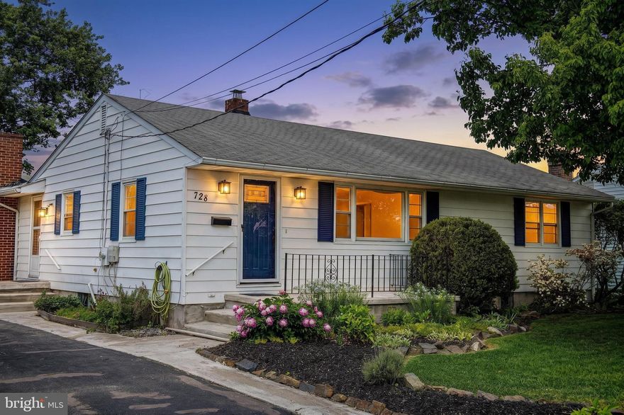Open House Saturday, May 16th from 11 AM to 1 PM. Welcome Home to 728 Webb Street! This affordable single family rancher offers over 2200 square feet of finished living space nestled on a beautifully landscaped lot with a fenced yard and covered back porch. The main level is bright and open with abundant natural light and windows throughout. Other first floor features include a welcoming living room, spacious primary bedroom with en suite bathroom, two additional generous sized bedrooms, another full bathroom, separate dining area, and a cozy den with a lovely wood burning fireplace. Downstairs offers additional finished living space, plenty of storage, a workshop, and a half bathroom. Experienced or aspiring gardeners will love the established raised garden beds ready for planting. Spacious driveway offers plenty of off street parking. Minutes to shopping, dining, Festival Park, City Hall, APG, and commuter routes. This gem is ready for your updates, or move in and enjoy homeownership while making it your own.