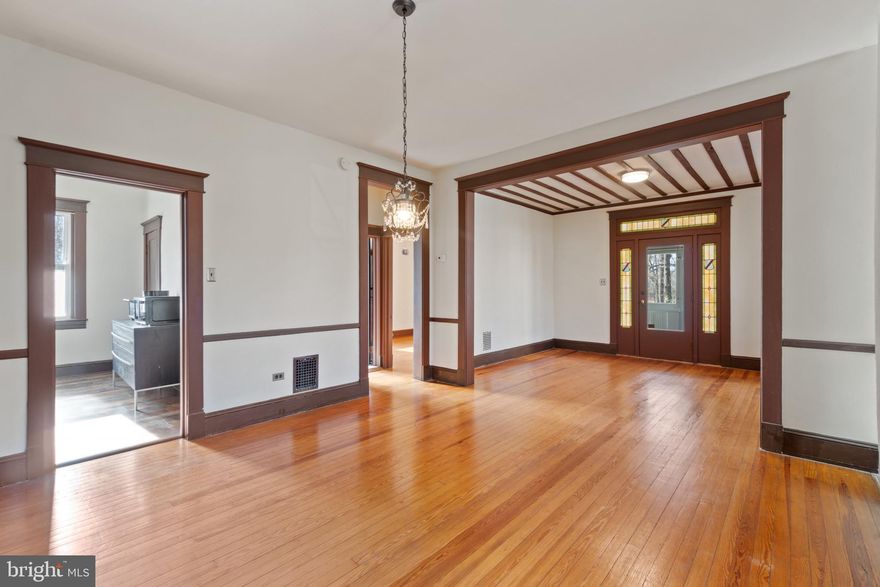 Welcome to Arcadia, one of the most sought after neighborhoods in North-East Baltimore and home to one of the most charming, detached homes full of original detail and character sits 3102 Parkside Drive. Perched directly across from Herring Run Park, this 2 bedroom 1.5 bathroom home has original hardwood flooring throughout along with a stunning enclosed porch, exposed beams, built-ins, natural light, a large attic (which could be finished to add an additional living space) and a full basement with washer and dryer. This property sits far off of the street and has a handsome landscape which can be converted to anyone's liking. The property comes with updated HVAC and water heater so it's literally ready to go. Don't miss this excellent opportunity to live park-front! There is no driveway, but one could be made. Ideally it would be on the right side of the house in the front, with proper permit. Call for a private tour today!