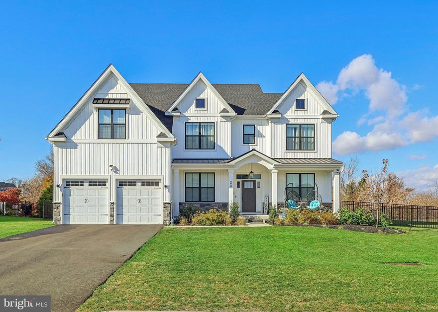 Welcome to this gorgeous modern farmhouse offering the perfect blend of classic charm and cutting-edge design. This new 2023 construction features 5 spacious bedrooms and 4 full bathrooms, with a convenient main level bedroom ideal for guests or multi-generational living. Decked out with modern finishes and equipped with smart home appliances, this home is designed for luxury and effortless living. An automatic whole-home backup generator ensures year round peace of mind. Enjoy the versatility of a fully finished basement perfect for entertaining, a media room, home gym, or play area. Outside, a fully fenced yard with a large back deck provides stunning views of the wooded area. There’s plenty of room to personalize your outdoor space with a pool if so desired. Situated in a peaceful community with the elementary school just around the corner, this home is ideally located just minutes from vibrant downtown Bethlehem and offers quick access to I-78, you’ll enjoy easy access to both Manhattan and Philadelphia in only 90 minutes. This home blends luxury, smart technology, and a great location.