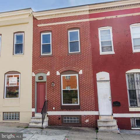 Townhouse For Sale - 2219 W Baltimore Street<br/> BALTIMORE, MD 21223