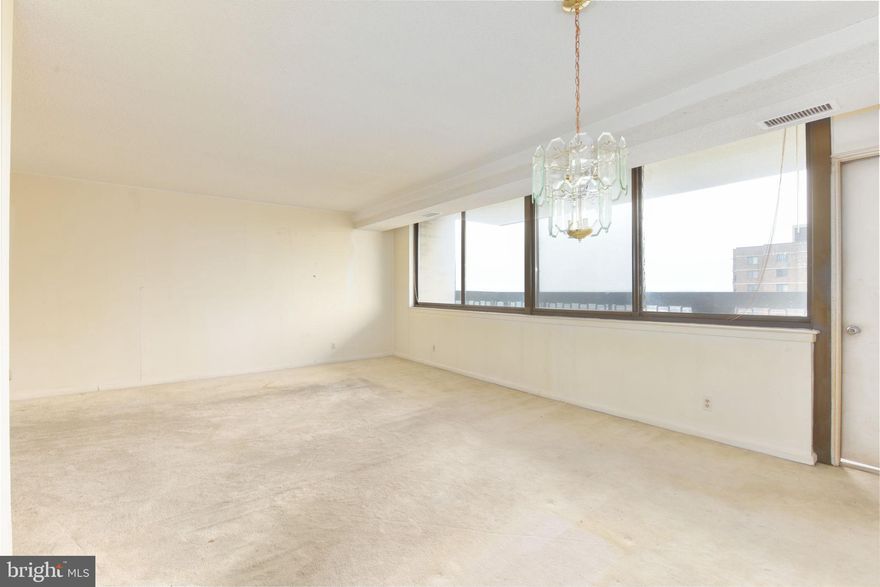 Location Location Location, Spacious one bedroom condo with an amazing view of the city including US capital . Perfect location for easy commute to downtown DC. Property needs a little TLC.  Please follow Covid-19 guidelines.  Schedule online for showing, vacant .