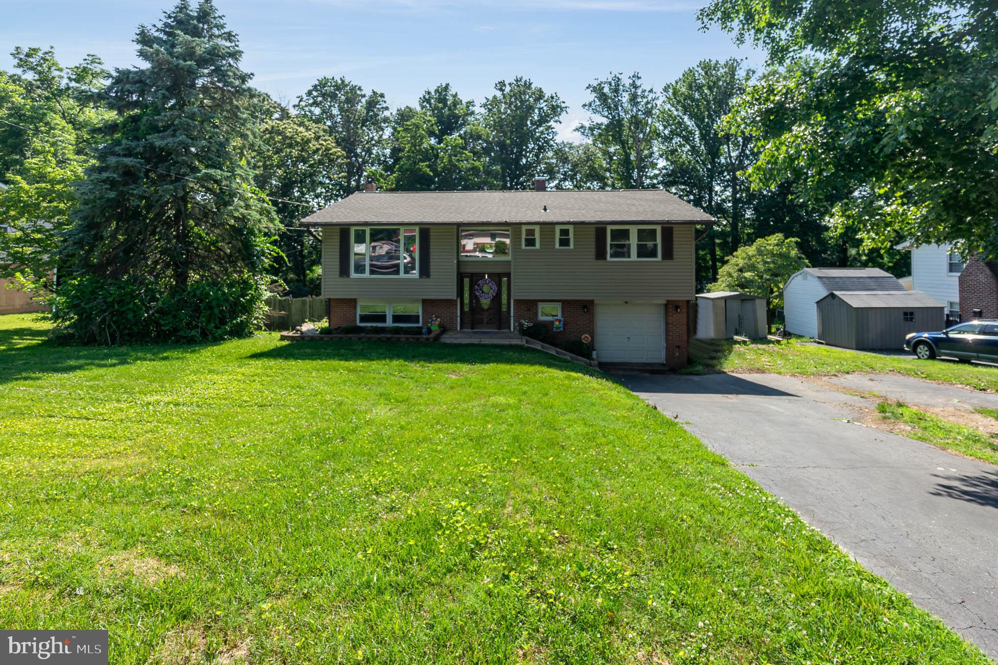 Spacious 3 BR, 2.5 BA Bi-level home situated on a large 1/2 acre private lot with pool in Preston Manor community. Home features: Upper Level - 3 bedrooms, hall bath, primary bedroom has half bath, living room, eating area with slider to deck & kitchen. Lower Level has large rec room with walkout exit, full bath, storage area & entrance to large garage. Rear Yard is partially fenced and has large deck / patio & above ground pool! Yard goes beyond fenced area and a newer shed is back there. Recent updates: New 200 Amp Electric Panel Box installed 2021, Roof 4 years old. Upper Deck 4 years old. Lower patio deck resurfaced and reinforced within 4 years. LVP Floor installed Living & Dining Room 2 years ago, Pool pump 1 year old, Dishwasher less then 1 year old, Refrigerator 3 years old, Dining Light Fixture 3 years old, Dry Bar approximately 3 years old. Newer windows and HVAC system. Attached one car garage with parking pad on quiet Preston Lane with easy access to I-95. Minutes to Bel Air. Make this house your forever home!