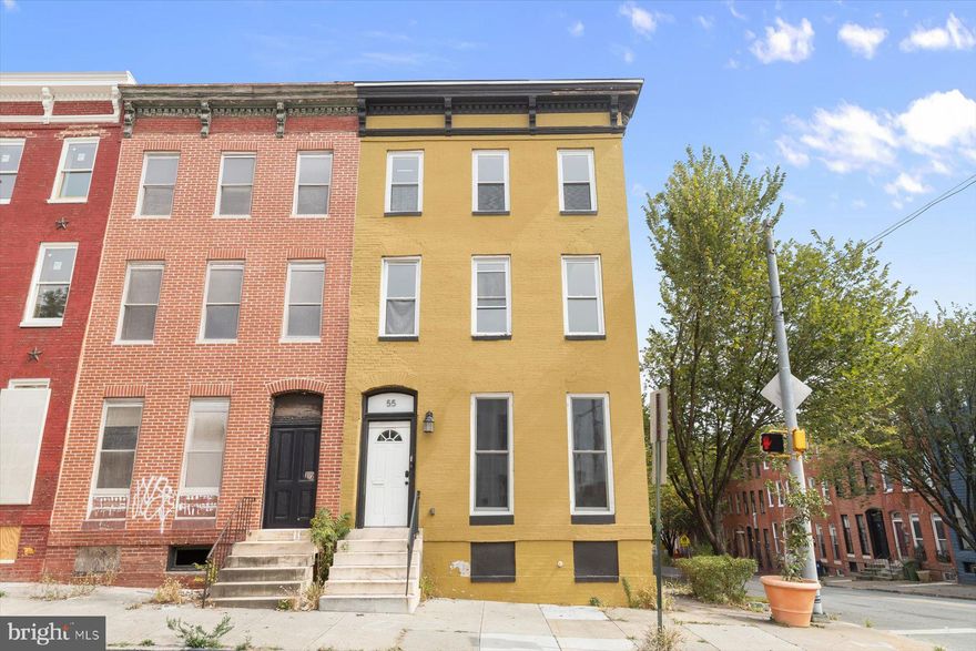 2 Units live in one rent the other.  Own a Piece of History in Union Square – Charming 1870 Federal-Style Townhouse Step into a timeless treasure with this elegant Federal-style end-of-row townhouse, nestled in the heart of vibrant Union Square. Built in 1870, this spacious 3,660 sq. ft. property offers an exciting opportunity to blend historic character with modern customization. 🏡 Property Highlights: 5 Bedrooms | 3.5 Bathrooms Two Kitchens – Ideal for multifamily living or income potential. Live in one rent out the other. 3,660 sq. ft. of interior space Partially finished basement – Ready to become your media room, gym, or tranquil retreat Outdoor space perfect for a small garden or cozy patio On-street parking End-of-row location for added privacy and light 🛏 Flexible Living Options: This home is currently configured as a two-unit property, offering both flexibility and functionality: Unit 1: Spacious duplex with 4 bedrooms and 2 full bathrooms Unit 2: Convenient main-level unit with 1 bedroom and 1.5 bathrooms Whether you're an investor seeking a two-family setup or a homeowner looking for rental income or multi-generational living, this layout is a rare find. ✨ Endless Potential: With its warm architectural details and adaptable layout, this property is a true blank canvas. Update to your taste while preserving the craftsmanship and charm of a bygone era. Imagine cozy evenings in a historic setting, all while enjoying the convenience of city living. 📍 Prime Location: Enjoy the quaint neighborhood vibe of Union Square, just minutes from shops, dining, parks, and public transportation. This is more than just a house—it's a lifestyle and a chance to own a piece of Baltimore’s rich history. Note: Select interior photos have been virtually staged
