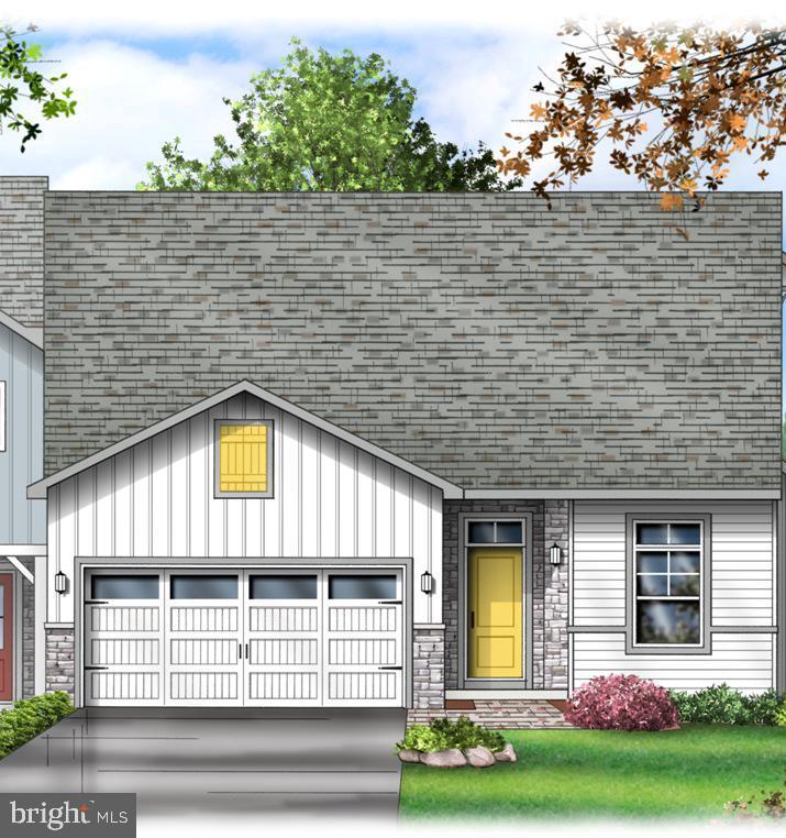Peregrine is a townhome community located in the peaceful countryside, but conveniently located within minutes to Rte 30 and major shopping. Homes are built by "BEST OF" award winning builder Millfield Construction Company!
The Kendal ranch home, 36’ wide, boasts first floor living in a bright and cheery open floor plan. It has 2 bedrooms and 2 full baths. The main ceilings are 9' going to 11' in the dining room and living room with beautiful transom windows. The sizable living room also has a cozy gas fireplace. The well-proportioned owner’s suite includes a large walk-in closet and generous owner’s bath with 6' double bowl vanity and 5' shower. The chef in the family will appreciate the sizable kitchen and 5’ kitchen island with soft-close cabinets and granite countertop . All homes in Peregrine feature Superior Wall basements with this one being a walk-out at a premium location (no homes behind) The laundry room has a laundry tub and leads out to the 2-car garage with extra storage space. You may also enjoy entertaining on the 10x12 composite deck off the living room. Construction is underway, but there is still time to select the interior finishes to make it unique to you! ESTIMATED delivery timeframe is Jan/Feb '26