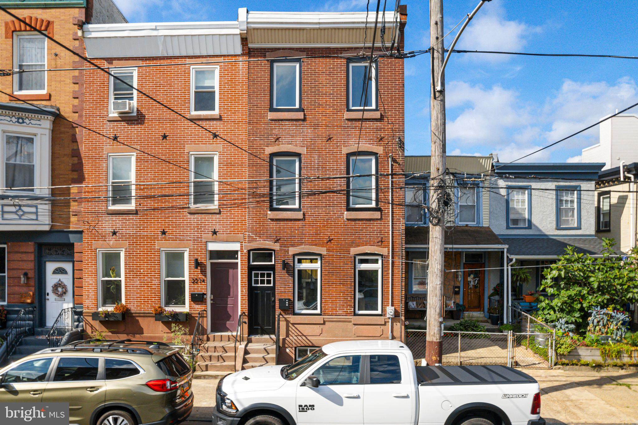 Modern Luxury Meets Historic Charm at 2212 E Cumberland Street – Fishtown Living at Its Finest
Welcome to 2212 E Cumberland Street, a stunning, fully renovated home located in the heart of Fishtown—Philadelphia’s most vibrant and sought-after neighborhood. This 3-bedroom, 2.5-bath residence offers an incredible blend of modern design, high-end finishes, and thoughtful layout, all just steps from Fishtown’s best restaurants, cafes, parks, and transit.
✨ Features You’ll Love:
Third-Floor Primary Suite Retreat
Indulge in the private, full-floor primary suite featuring a spa-inspired ensuite bath with a soaking tub, oversized walk-in shower, designer tile, and sleek black modern accents. Step outside to your private roof deck, perfect for morning coffee or evening sunsets.
Spacious Bedrooms with Built-Ins
The large second-floor secondary bedrooms include custom built-in closets and share a beautifully designed full hall bath with high-end finishes. A full-size laundry room adds everyday convenience.
Open Concept Living + Dining
The main level is made for entertaining, boasting an open living and dining area with an electric fireplace, recessed lighting, and a modern powder room. The layout flows seamlessly into a designer kitchen featuring:
Two-tone cabinetry
Gas cooking
Sleek quartz countertops
Breakfast nook for casual dining
Private Outdoor Space
Enjoy a fully fenced private backyard—ideal for grilling, pets, or creating your own urban oasis.
Additional Highlights
All new HVAC
10 Yeat Tax Abatement filed and pending
Roof deck with skyline views
Modern lighting and finishes throughout
Why Fishtown?
Nestled on a quiet, tree-lined block, 2212 E Cumberland offers quick access to everything that makes Fishtown special—from La Colombe and Suraya to Frankford Hall and the Market-Frankford Line for easy Center City access. Whether you’re catching live music, shopping local boutiques, or dining at one of Philly’s top restaurants, you’re always close to the action.