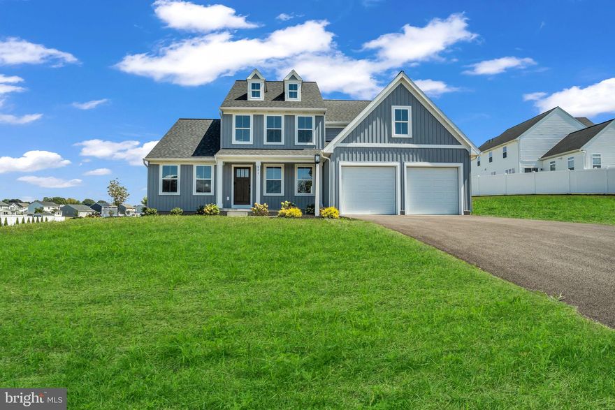 Welcome to the beautiful "Heron" from Garman Builders, nestled on over an acre of land, offering both space and comfort in a serene setting. The main floor features a luxurious first-floor primary suite, providing ultimate privacy and convenience. The spacious great room is perfect for gatherings, with a cozy fireplace that adds warmth and charm. The open kitchen boasts a double wall oven, ideal for culinary enthusiasts, while the adjacent dining room offers a wonderful space for entertaining. A convenient powder room and laundry room complete the first level.

Upstairs, you'll find three generously sized bedrooms and a full bath, providing ample space for family and guests. The two-car garage offers additional storage and parking. Enjoy the expansive, private yard with room to relax, play, and entertain. This home combines practical design with stylish living—schedule your tour today!