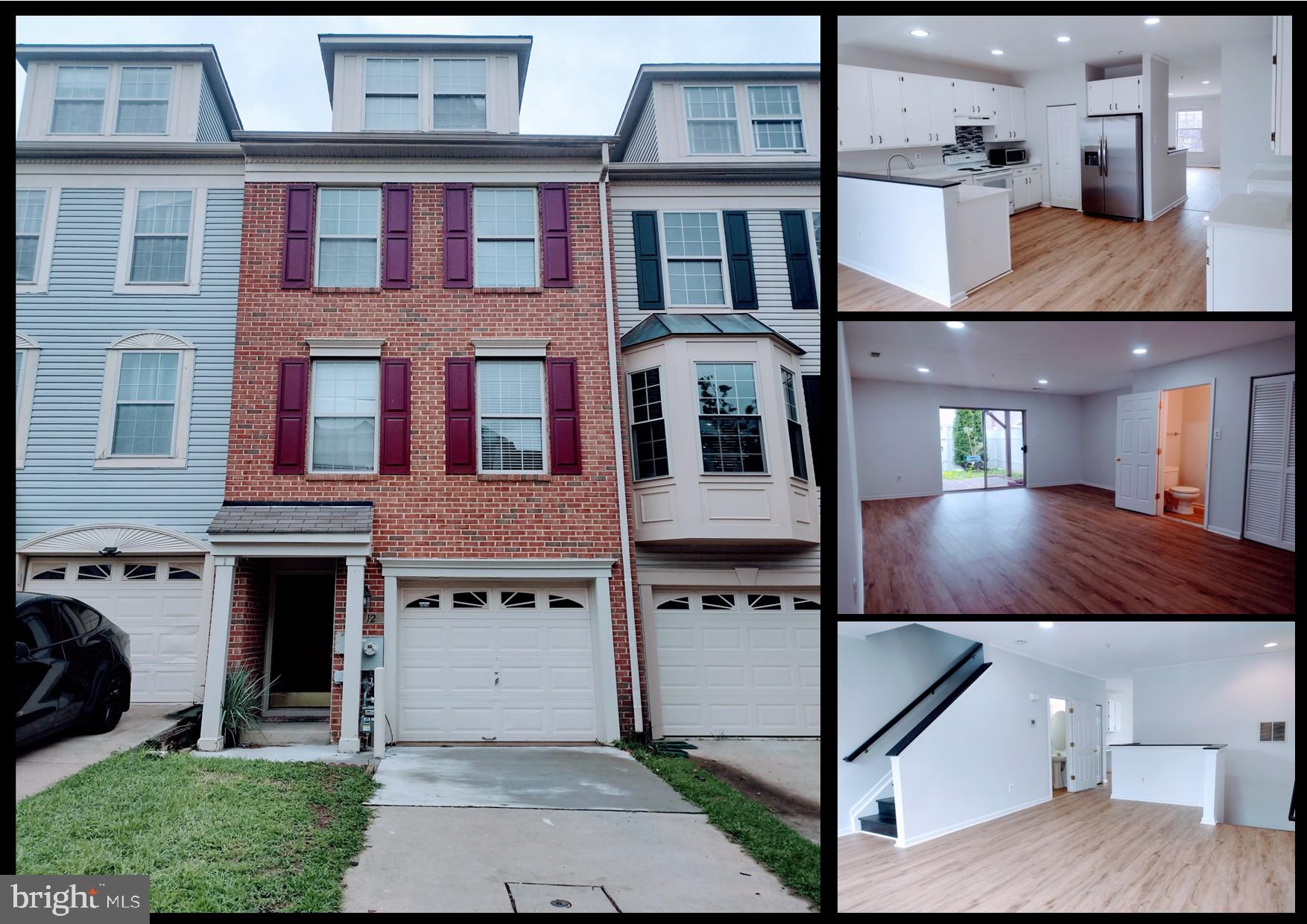 Rarely available 3 bedroom 3 bathroom garage townhome for rent in the desirable New Town community, in Owings Mills. Very spacious inside, nearly 2,000 total livable square feet of space. Lower level family room with bathroom. Main level spacious living room & large eat-in kitchen with plenty of countertops space, cabinet space & a pantry! Relax out back on the rear deck! Freshly painted throughout, new luxury vinyl plank flooring throughout. Top level master suite with private master bathroom, that features a large soaking tub and separate glass door shower. Full size washer & dryer. Lower level has a walkout to the back yard, through sliding glass doors to a stone patio & fenced in yard. Super convenient to shopping, restaurant, I-795 & I-695. Available to move in now! Contact us directly to inquire about applying and to schedule a tour.