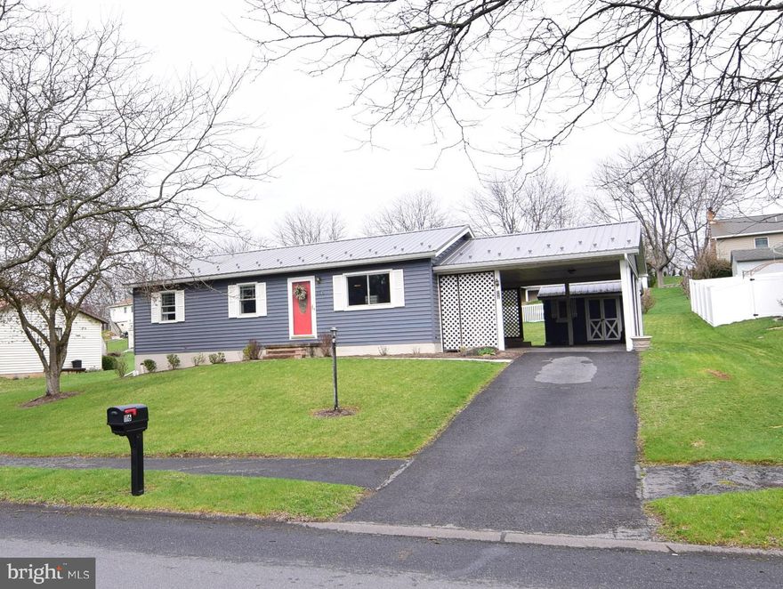 Welcome to this inviting and well-kept 3-bedroom, 1-bathroom ranch-style home located in the quiet community of Pleasant Gap on a .25-acre lot.   With a cozy and functional layout, this home offers comfortable living.  The open floor plan between kitchen, dining room and living room makes entertaining easy with access to the rear covered deck and flat back yard.   The three bedrooms offer plenty of natural light. Step outside to the carport, providing convenient covered parking and additional storage options. The large, unfinished basement is a blank canvas with lots of potential for a home gym, rec room or extra storage.  Home has many improvements and upgrades including new roof (2020), new gutters ( 2021),  all new windows (2021) water heater replaced (2021),  new mini split installed (2023),  new microwave (2024), installed ceiling fans and LED lighting throughout and repainted.  Call for your tour today!