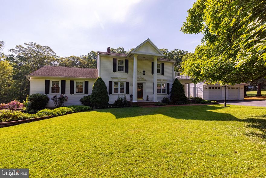 Welcome to your very own Secret Garden...4111 Paddrick Road , Darlington MD offers serene privacy just minutes from all major conveniences. Magnificent pillars welcome you to this stately colonial nestled on nearly 2 acres consisting of 3 separate deeded lots. Inside, you will find hardwood floors, an updated kitchen with all modern amenities, a first floor bedroom/ den and full bath. There is a grand dining room with large windows overlooking the gardens and a spacious family room with fireplace and vaulted ceiling. Up stairs there is a large owners suite with attached bath, 2 additional bedrooms and a hall bath. The back yard will take your breathe away with its crystal clear pool, gold fish pond, landscaped gardens and the covered bridge leading to the woods. There are two detached garages with total of 5 garage bays for the car enthusiast. This property is truly a rare find.  Purchase includes 3 parcels. tax id #1305030498/ #1305055997/ #1305030501