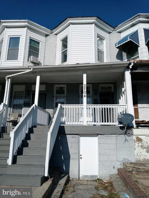 Townhouse For Rent - 3704 W Belvedere Avenue<br/> BALTIMORE, MD 21215