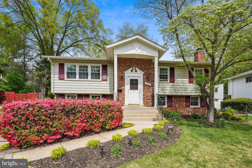 NEW PRICE !!!     OPEN HOUSE.      SATURDAY MAY 10TH,   1-4:00,   Delightful Sunny home in Rock Creek Manor!   Excellent location in the community, Just 2 blocks to everything:  Shopping center,  Earl B. Wood Middle School &  the  Rock Creek Park trails.   Updated  Chef's Kitchen with granite counters and breakfast bar to the Dining room,   Many additional cabinets and counters were added to the  Kitchen,   Perfect for  entertaining with gas cooking and a wall oven too,  Hardwood floors on the main level,  new LVP flooring in the Kitchen, & Foyer,   All new carpeting in the basement,  the windows have been replaced, Fresh Painting in many rooms,   Hall bathroom tastefully remodeled,  Outside you will enjoy a Private fenced yard with patio,  New ABS shed,  Lots of custom landscaping and flowering bushes.   Expanded driveway,   Downstair  there is a fabulous large  & sunny 4th bedroom  with  full bath.   In-Law suite potential !    Expansive Family room with a gas fireplace,    Large storage rom has tons of  built in shelving  and a new exterior door,  Utility room has Washer & Dryer with even more storage!    30 year Architectural  Single roof installed in 2021.