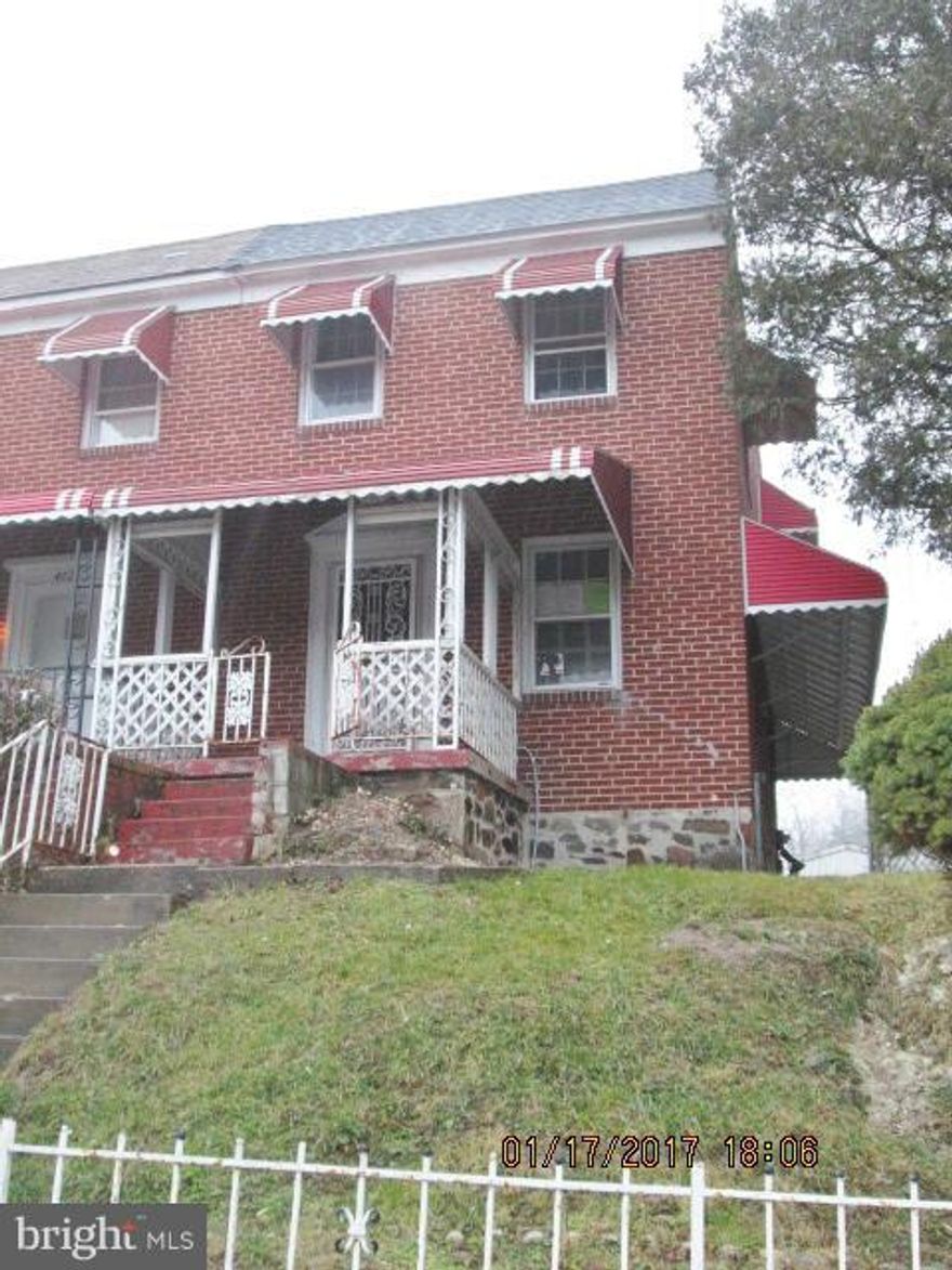Great potential in this large end of group house. Extra space with an addition off of the kitchen and dining room. New sliding glass doors separate the DR and Family room. Living room and 2nd level have hardwood floors. Full basement could be a family room or 3rd bedroom. No investor offers for 15 days. Come and see!