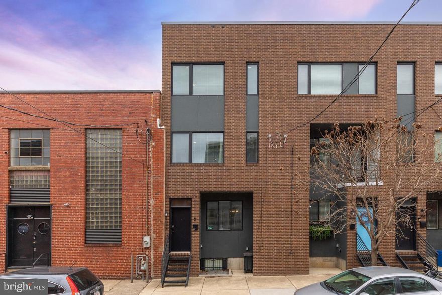 Two car parking and multiple outdoor spaces are just the cherries on top of this newer construction townhome in one of the most sought after locations in the city. 1346 N. Mascher has both garage parking and driveway parking that overlooks the private drive through for the community. With low HOA fees, this 3 bed/2.5 bath checks all the boxes and more. Hardwood floors, high ceilings, and an open floor plan with designated dining and living area combine for function and flexibility. You won't need to compromise with this home as the large den off the second floor deck can double as an office, living, and workout space. The owner suite is complete with a luxurious ensuite with glass enclosure shower and double vanity, walk in closet, and additional storage in the hall. The finished basement offers more living space plus a convenient powder room. You'll have plenty of storage space throughout the home, including in your garage as well as finished basement. The roofdeck will be the envy of all your friends and family. Just steps from the newly renovated Hancock Playground and Within 2 block walk to world class dining at Suraya, Wm Mulherins & Sons, Laser Wolf,  and Front Street Cafe, and all of Frankford Avenue, 1346 N. Mascher is not to be missed.