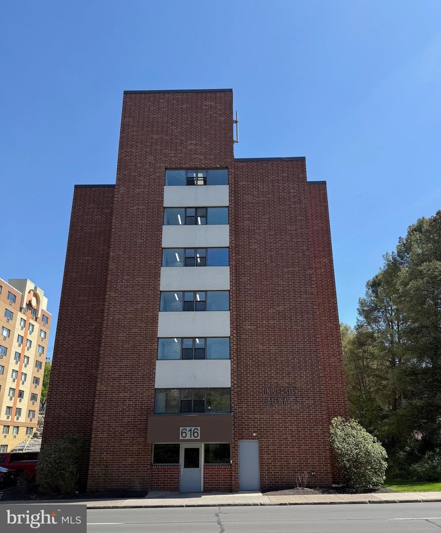 Great opportunity to add this Downtown State College condo to your investment portfolio or to provide housing for your PSU student. This spacious 2-bedroom,
2-full bath unit features updated LVP and carpet flooring, updated bathroom vanities, and newer kitchen countertops and appliances. Located just across the street from campus and steps away from all the amenities of Downtown State College, convenience doesn't get better than this. Fully leased through July 2027 ($2,680/month for 2026-2027). A solid income-producing property. Furniture package and an active rental permit included. One of the sellers is a licensed real estate agent in the Commonwealth of Pennsylvania.