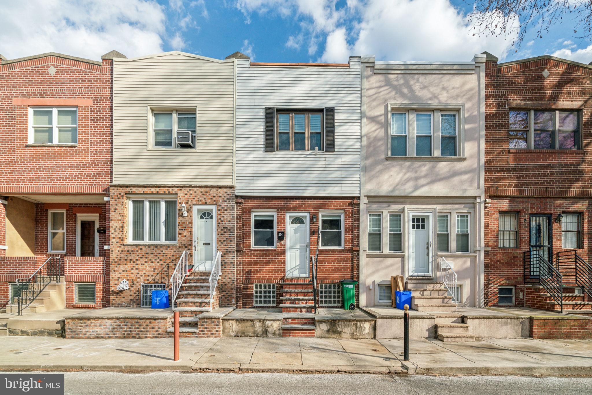 Welcome to 2841 S. Alder Street, a beautifully renovated 3-bedroom, 2 full bath townhouse situated on a quiet, tree-lined street in Philadelphia's Stadium District. This home offers just over 1,100 square feet of thoughtfully updated living space, new flooring throughout, freshly painted, updated electric, new LED lighting, modernized fixtures, new ceiling fans - and so much more.
The main level features a spacious living area perfect for relaxing or entertaining, a cozy dining room, and an updated kitchen designed for all your culinary needs. Upstairs, you’ll find three generously sized bedrooms with ample closet space and an oversized bathroom with a new vanity, updated lighting, and a stunning skylight. The basement includes the home's laundry facility, a bath with a stand-up shower, and an area that can be further customized for storage, additional entertaining space, or gym!
Outside, the back patio offers the perfect spot for grilling or even a small garden. With its prime location near shopping, dining, public transit, and completely WALKABLE to the stadiums - this South Philly gem is not one to miss. Schedule a visit today!