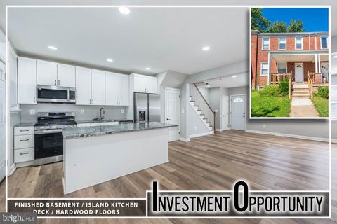 Townhouse For Sale - 3402 Parklawn Avenue<br/> BALTIMORE, MD 21213