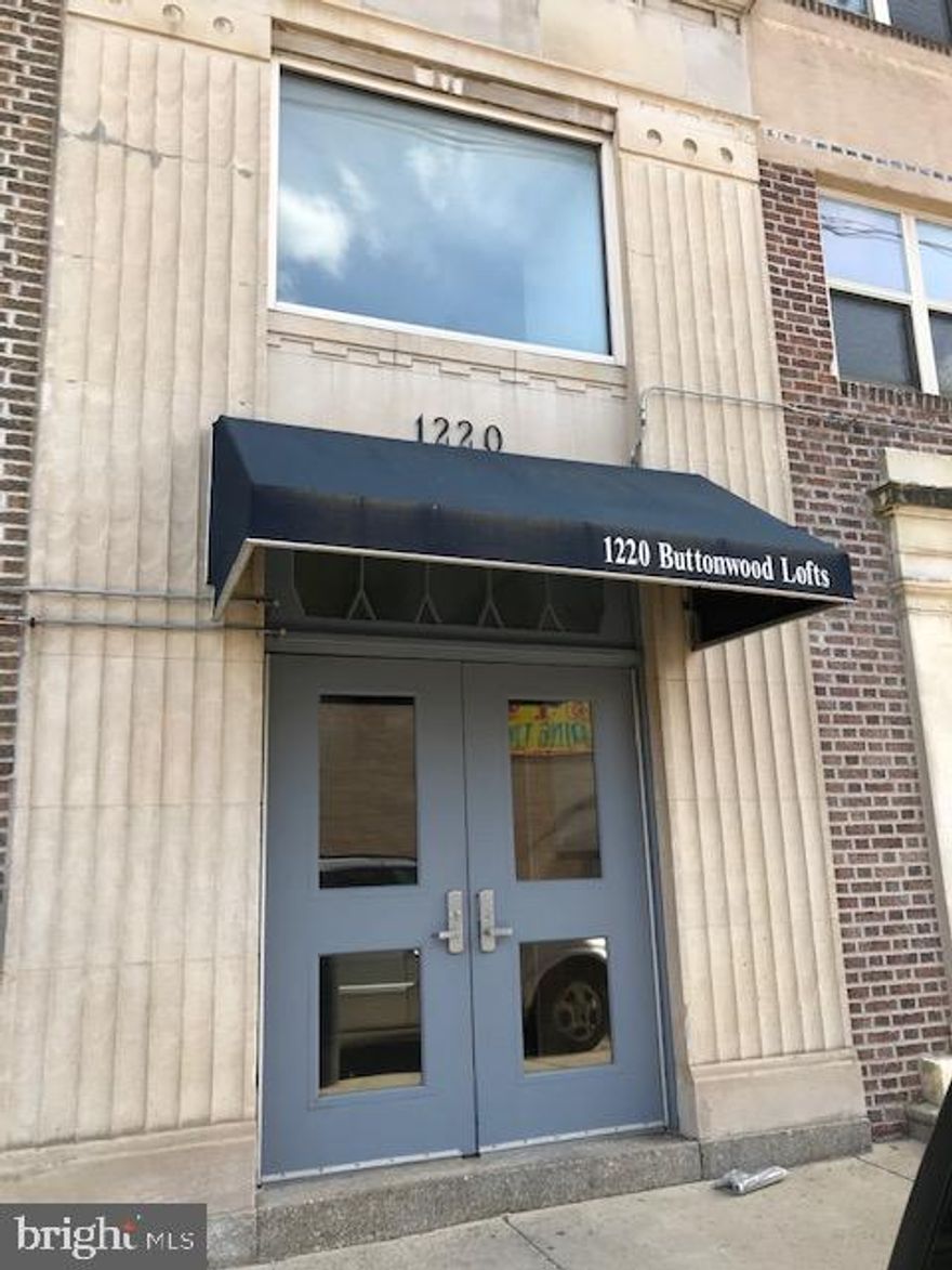Welcome to Buttonwood Lofts.  Unit 505 is a Corner,  Top floor condo , 1 bedroom, 1 bath. with Open Living /Kitchen Space.   Assigned Parking is included in the Gated Parking Lot. This industrial style unit has windows surrounding the Condo. Exposed ducts, beams  and bricks with concrete floors. Includes a large Laundry Closet with Stacked w/d.  Kitchen has quartz counter, tiled back splash with plenty of kitchen cabinets and Prep Table.   Bathroom has a large Walk in Shower and Jack and Jill sinks.   Great Views from the large windows and Juliet Balcony.  Walking distance to Northern Liberties,  Reading Terminal Market, Center City, Target, Yards Brewery and more.  Easy Transportation with Septs buses, Broad Street Line.  Quick entrance to major hightways.