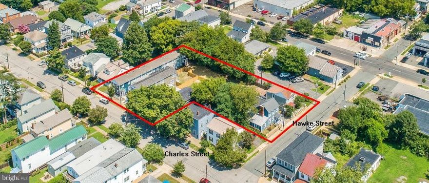 . A Rare Portfolio of Properties including six townhomes at 1409 Charles Street that could be converted to condos PLUS  5 single-family houses-- 1403 Charles, 1405 Charles, 1407 Charles, 307 Hawke, 309 Hawke -- sold altogether only.  P&L statements available for 1409 and 1405.  Projected income for other houses.  Properties in good to excellent condition sold in their present physical condition.