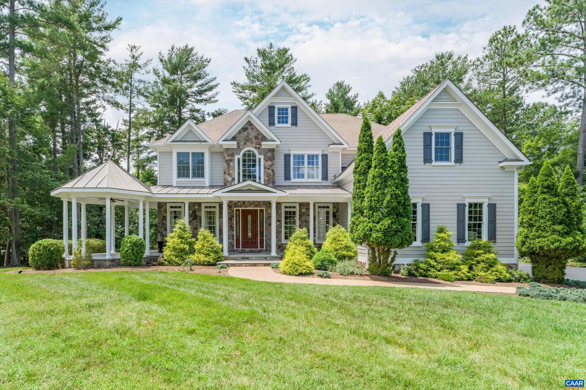 Welcome to this stunning 6-bedroom, 6.5-bathroom home situated on nearly an acre in the prestigious gated community of Glenmore. This expansive property offers luxury living with spacious interiors, high-end finishes, and an unbeatable location just minutes from Pantops and Interstate 64. Step into the bright two-story foyer that sets the tone for the rest of the home. The gourmet kitchen is a chef?s dream, featuring granite countertops, custom cabinetry, and top-of-the-line stainless steel appliances. The open-concept layout flows seamlessly into the dining area?ideal for entertaining or casual family meals. Upstairs, the primary suite is a true retreat with a walk-in closet and a spa-like ensuite bath complete with a soaking tub and oversized separate shower. Each of the additional bedrooms is generously sized, offering comfort and privacy for everyone in the household. Enjoy the fully finished basement with a media room, a dedicated laundry room, and a spacious 3-car garage. $45 application fee (credit 650+, income 3x monthly rent, rental history background check).