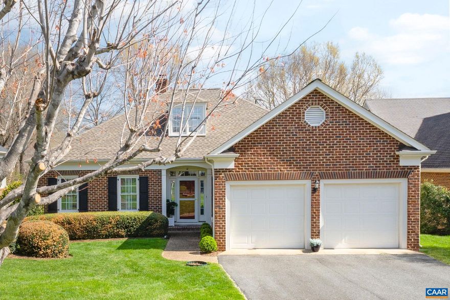 Located in the desirable Bremerton Cottages neighborhood within the gated Glenmore community, this beautifully maintained home on a level lot overlooks a park-like common area?offering scenic views without the upkeep. The main level features gorgeous hardwood floors & plantation shutters throughout, along with a bright kitchen with quartz countertops and SS appliances. The flexible floor plan includes a spacious primary suite that opens to a newer (2025) Trex deck; a guest room that can serve as an office or den; a full bath; separate dining room; and convenient laundry room in between the kitchen and large 2-car garage. Upstairs is an expansive private suite with a large bedroom, walk-in closet, full bath, plus an exceptional amount of easily accessible storage on both sides of the house. This well-maintained home has a newer roof (2020), regularly serviced HVAC system (2013), & encapsulated crawl space with dehumidifier. Bremerton Cottages residents enjoy low maintenance living with grass mowing, mulching, and leaf removal included with HOA dues. This home qualifies for a 25% discount off the initiation fee when joining the Club at Glenmore! Don't miss this move-in ready home in one of Glenmore?s most sought after communities.,Quartz Counter,White Cabinets,Wood Cabinets,Fireplace in Living Room