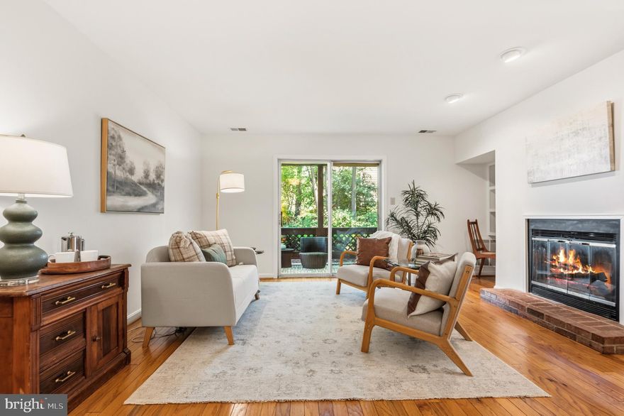 Welcome to this beautifully updated condo in the heart of Oakton. This charming two-bedroom, one-bath home has been refreshed with designer paint, new flooring, and updated lighting throughout.

The open-concept "Barclay Model" floor plan creates an inviting atmosphere from the moment you arrive. A bright foyer leads to the highly functional kitchen, boasting brand-new LVP flooring, stainless steel appliances, sleek quartz countertops, and a new sink and faucet. The home then opens into a spacious living and dining area featuring elegantly refinished hardwood floors and a cozy wood-burning fireplace.

Step through the living area to a private patio overlooking beautifully manicured landscaping—the perfect spot to unwind. The primary bedroom offers a generous walk-in closet and ensuite bathroom. The ample second bedroom has hallway access to the bathroom with loads of natural light. Truly turn-key and a commuter’s dream. You are mere minutes from the Vienna Metro, Metro Bus Stops,  I-66, 123, and Route 50. Oakton Shopping Center is around the corner and the upscale shopping and fine dining of Tysons is just a few miles away.  Don’t wait!

Water Heater 2026, Appliances 2020, HVAC 2016
