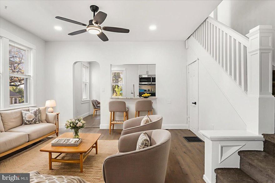 Beautifully renovated 4-bedroom, 1.5-bath home in Woodlynne, NJ! This move-in ready property features fresh paint, new LVP flooring, and a stunning brand-new kitchen with custom cabinets, quartz countertops, backsplash, and stainless steel appliances. Enjoy central air, a spacious fenced yard perfect for gatherings, and a private driveway for off-street parking. Located on a quiet street with easy access to major highways, shopping, schools, and public transportation. Don't miss this opportunity—schedule your showing today!