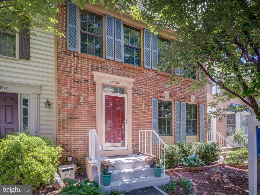 Most sought after section within Little Rocky Run! This lovely brick-front 3-level , 3 bedrooms &  3.5 baths townhouse with over 1900 finished sq ft of living space is a  real charmer! Simple yet elegant just the way you like it! Walk into a top-to-bottom newly painted home with wall-to- wall hardwood-floored main level with spacious living room w/ crown molding..  Separate dining room with new overhead light,  & chair rail. Kitchen has updated cabinets with pull-out shelves, granite counter tops, stainless steel appliances, back splash  & recessed lighting.  Sliding glass door from DR walks out to deck that overlooks rear fenced in yard/garden with flowering plants & trees & wide open space.  Entire main level has entirely been upgraded to hardwood.  Walk up on hardwood steps to upper level that has a fully renovated  master full bath with marble floors.  Master's bedroom & two other bedrooms have vaulted ceilings.  Corridor full bath has updated mirror,  light, towel & tissue holder.  Entire upper floor area has brand new neutral colored wall-to-wall carpet.  Stairway & hallway lights recently replaced.  Walk-out basement  has newer wall-to-wall carpet & brand new full bath. Some sizable space in utility room available tor storage.   Front walk & stoop recently resurfaced! But wait--roof is 2 years young w/ a newly installed gutter cover!  Superb condition & absolutely ready for occupancy!  Come & get it!