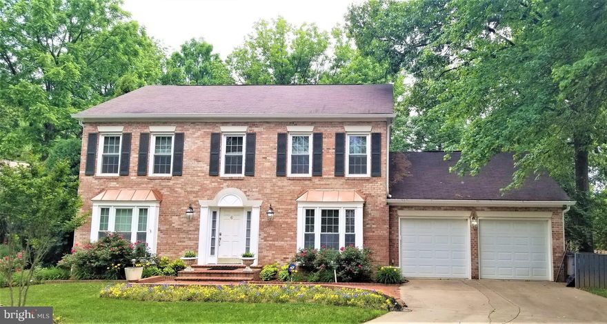Beautiful brick 2 car garage single house located on a quiet cul-de-sac! 4 bedrooms, 2 1/2 baths & sun room, hardwood floors, new carpet. Gourmet kitchen with granite counter tops and stainless appliances. Sky windows bring in lots natural light.  The wonderful huge back deck! Nice house but sold as-is.