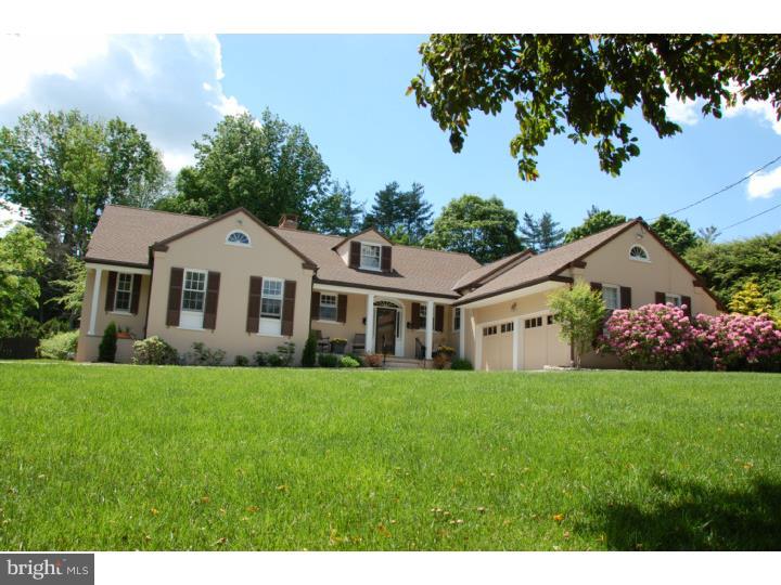 Immaculate, move-in ready 4-5 Bedroom Cape Cod style home, set on .72 flat acres in Gladwyne, offers well designed and recently renovated expansive First Level living. Large, bright Master Bedroom with generous separate closets is a picture of balance and spa like tranquility. Beautifully detailed his and her inlaid marble Baths, each with standing showers, wash stand height sinks, and hers with an elegant under window soaking tub. Steps away is a fully outfitted Office which enjoys views of the property's rear yard and walled Stone Terrace. Elegant formal Living Room with gleaming hardwood floors, mantled fireplace with stone surround and oversized western facing window. This formal space opens to a screened mahogany Terrace allowing for additional entertaining and enjoyment of exquisite sunsets. From the Living Room, through a wide cased opening, is the elegant Dining Room. Handsome wainscoting, hardwood flooring and two exposures of light combine to create both a formal and inviting space. Beyond, find the eat-in Kitchen with large cherry topped center island. Highest quality appliances including Sub Zero refrigeration, Fisher/Paykel dish drawers and six burner Viking range with inset griddle. Also on this level is a handsome Den highlighted with custom cherry shelving, gas fireplace and French door access to covered Terrace and yard. Ascend a traditional stair to find three additional Bedrooms, one with an ensuite Bath and the other two with large, shared Bath accessed by a wide hall with windows. Fully finished Lower Level includes large gym, recreation area, primary storage and full Bath. Walk out to the side yard makes for maximum flexibility as the gym was once purposed as an additional Bedroom. Beautifully located, neutrally appointed with superior materials and exceptional attention to detail. Pristine.