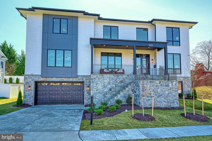 READY to MOVE-IN! Also new fence arriving soon for install. Embrace Anchor Homes Contemporary Master Piece w. ALL NEW Pinot Plan. Model Home Specs, over 8,000 sqft luxury living space! Magnificent in every way, spacious, dramatic, refined, and elegant. Ready to move-in. She is beautifully designed both inside and out. Its contemporary artistic style is enhanced with lavish wall and ceiling features, deep trays, and impressive craftsmanship. Upon entering the home, you are greeted by the inviting foyer and living spaces full of natural lights. The formal dining room is stunning and offers the perfect combination of elegance and sophistication. Live out every chef's dream in the open kitchen with commercial-grade top-of-the-line appliances, stacked cabinetry, in/under cabinet lighting, spacious waterfall island with bar seating. The kitchen also features a cozy sunny breakfast area. The Family room area is truly spectacular and includes a fireplace, built-ins, ceiling features, wall of glass overlooking the large, fully fenced backyard. A versatile master in-law suite can also serve as a perfect home office suite. The thoughtfully designed second-floor layout features the primary owner's suite with large his and her walk-in closets, a deep soaking tub, double vanities, and glass shower, plus four secondary bedrooms with bath access and walk-in closets. All rooms are generous in size and drenched in natural light! The lower level has over 2,300 sqft luxury living space, fully finished with the same quality and lives as the main floor with walk-up areaway to the backyard and lots of natural lights. The open floor plan with spacious recreation room, designer wet bar, gym/game room, and the professionally designed home theater will bring lots of quality nights for the family to enjoy. This architectural masterpiece also features a contemporary-style oversized 2-car garage, Pella-450 premium wood windows, and more. The location is in close proximity to Tysons Corner/downtown McLean/Washington DC makes this location super desirable. Easy commute to I-495, Dulles Toll Road, Washington DC, metro, world-class shopping, incredible restaurants, movie theaters, and more. Do not miss this unique opportunity!