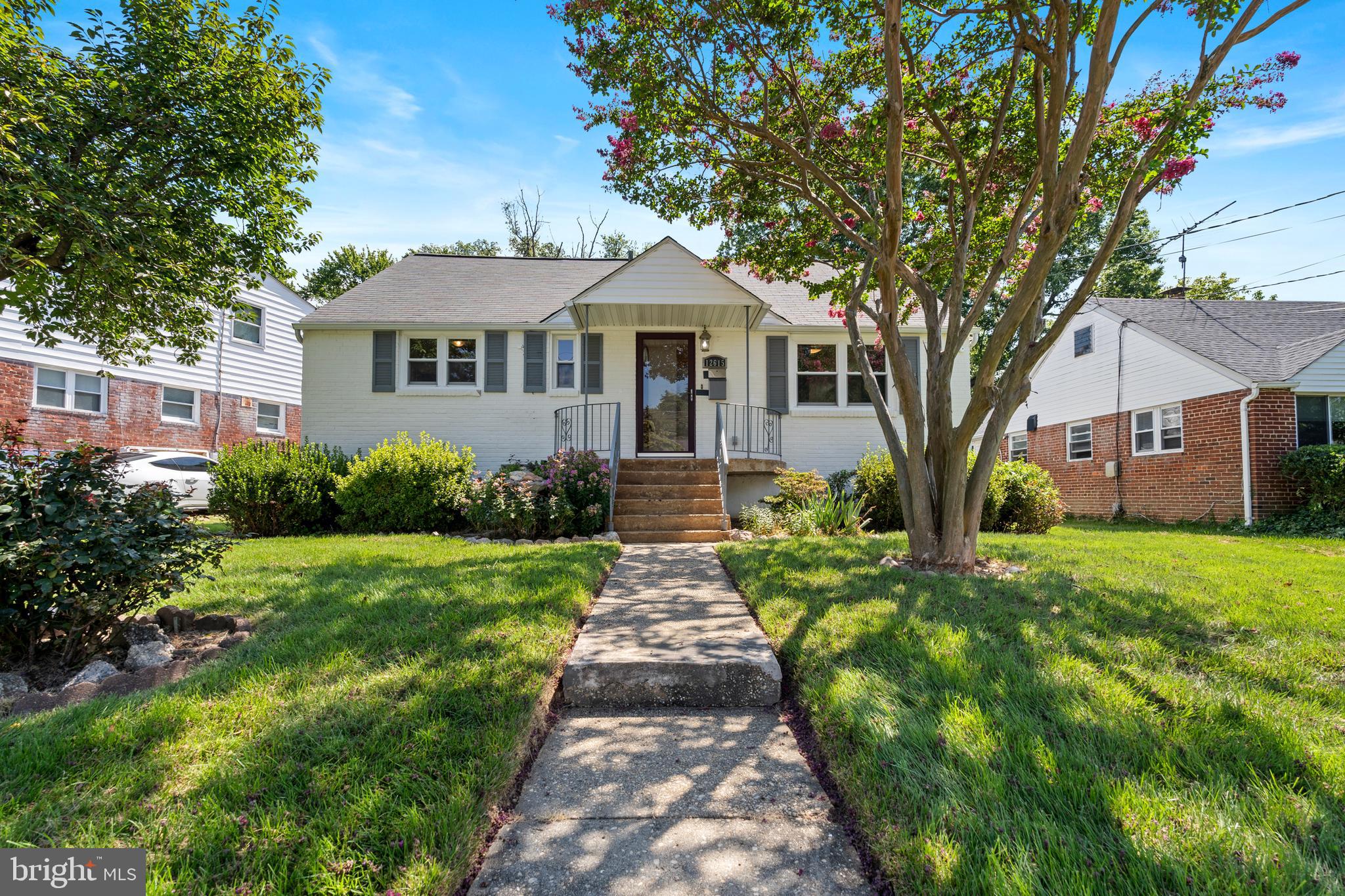 *** Price Just Reduced $25,000 dollars *** Sunny and Spacious brick rambler located in the desirable subdivision of Glenmont Hills, only minutes away from Glenmont Metro. Large kitchen addition with an extra dining room and sliding glass doors for the deck makes it an outdoor lovers dream, three original bedrooms on the main floor with a full bath and one more bedrooms/full bath in the basement. Finished Basement with a bedroom and a bath, large recreation room, walk in closet, Laundry room with Washer and Dryer ,Newer HVAC, windows, water heater, updated kitchen, refinished hardwood floors makes this house a not to miss.