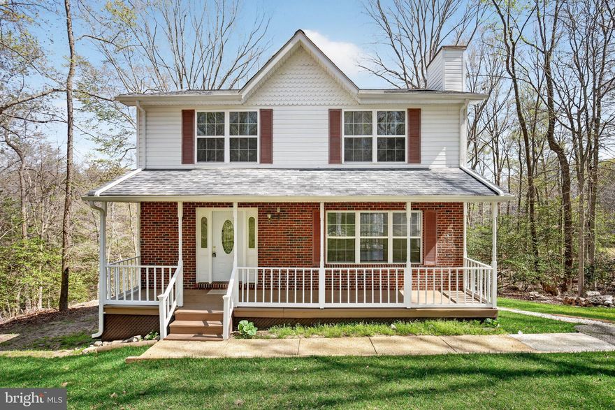 Welcome to 513 Bridle Ct in Lusby, MD—this 4-bedroom home is set on a private, wooded lot offering peaceful surroundings and seasonal views of Lake Lariat.

The home features a functional layout with a formal dining area, a spacious living room, and a fireplace that adds warmth and character. The kitchen includes a garden window, bringing in natural light and offering a pleasant view while preparing meals.

The primary suite provides a relaxing retreat with an en-suite bathroom featuring a soaking tub and generous space. Additional highlights include a second full bathroom and a convenient half bath on the main level.

Outdoor living is enhanced with a covered porch and a deck, ideal for enjoying the natural setting. Interior updates include fresh paint and new carpeting, making the home move-in ready.

Located in a community with access to nearby amenities and outdoor recreation, this property offers a comfortable setting for year-round living or a weekend retreat.

*New Carpets
*Newly painted interior
*New Shed
*New Kitchen Stove