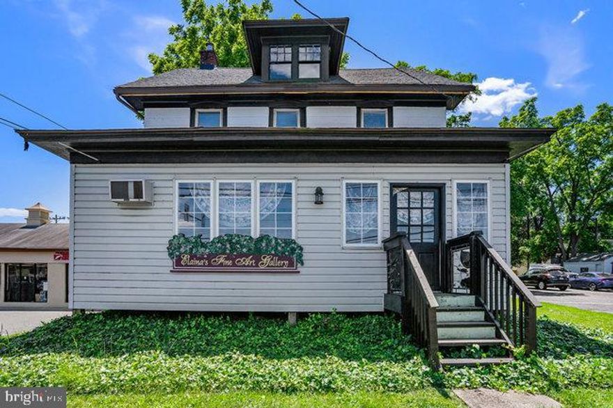 How about the warmth and charm of a historic Victorian building in the heart of Trappe-Collegeville Borough minutes from Routes 422, 29 and 113. Endless possibilities in a location that has been consistently expanding and growing. There is also an option of a TURN KEY custom framing business (all ready for the next owner to operate and make a profit).  This building conveys an old world charm that can be your place of home and work if desired. Currently it is used as a custom frame shop, art gallery and Yoga Studio, however this building has potential for other businesses as well! The entrance is a bright, beautiful sunroom that leads into a welcoming foyer with hardwood flooring and beautiful molding. The first floor conveys two large rooms, a powder room and an enclosed porch. Second floor is equipped with three rooms and a full bathroom. Plenty of parking, a lovely yard and desirable location close to mass transit, Ursinus College and convenient shopping are all the perks of this property. Schedule your tour today! This property is zoned as mixed use, residential, and commercial.
