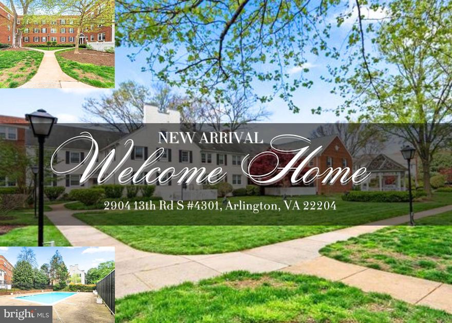 Welcome to the Commons of Arlington, where timeless charm meets modern living in this beautifully appointed 2-bedroom, 1-bath condo. Perfectly situated just off Columbia Pike near the Pentagon, this home offers the ideal blend of comfort, style, and unbeatable convenience.
Inside, original oak hardwood floors, solid wood doors, and classic brass doorknobs set the stage with character and warmth. The inviting living room centers around a cozy wood-burning fireplace with a slate and marble hearth, while a tray ceiling and skylight bathe the space in natural light. Enjoy dinners in the separate dining room, and cook with ease in the updated kitchen featuring brand-new quartz countertops and a sleek tile backsplash.
The bathroom pairs vintage charm with a modern touch, offering original tile alongside an updated vanity. Freshly painted throughout and truly move-in ready, this home also includes a private storage unit for added convenience.
Life at the Commons of Arlington comes with outstanding amenities, swim in the sparkling outdoor pool, recharge in the fitness center with sauna, stroll through beautifully landscaped grounds, or take advantage of the pristine laundry facilities and on-site maintenance that keep everything effortless.
Located in the heart of the vibrant Columbia Pike corridor, you’ll be just minutes from DC, Metro access, and an endless variety of dining, shopping, and entertainment options right at your doorstep. This home is more than just a place to live, it’s a lifestyle of comfort, connection, and convenience. Welcome home!