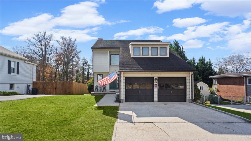 Beautifully maintained and move-in ready 5BR/3.5BA home located on a spacious lot in the quiet neighborhood in Parkville.  Park in front of the attached two car garage and make your way to the front door into your new home.  Step inside a home filled with natural light, an open concept floor plan, and three floors of living space.  The main floor offers a large living room with a wood burning fireplace open to the the dining room, a half bath, and an eat-in kitchen.  The kitchen offers plenty of cabinets finished with crown moldings including a pantry cabinet, a center island, a coffee bar, stainless steel appliances, sleek countertops, a stainless sink under a window, and room for a breakfast table.  Off the kitchen is a mudroom/pantry closet with access to the garage.  On the second floor are three sizable secondary bedrooms, a full bath, and a grand primary suite.  The primary features not one but two walk-in closets, a private full bath with a walk-in shower, and a bonus room ideal as a home office or nursery.  The lower level is finished, featuring the fifth bedroom, a full bath with a walk-in shower, laundry, storage, a large family room, and a walk-out to the fenced yard.  From the main floor step outside onto a wood deck that overlooks a yard filled with green space, an above ground pool surrounded by decking, and a storage shed.  In addition, there is a second kitchen in the pool house for your convenience when entertaining.  This home is ideal for any new homeowner and is located nearby shopping, restaurants, and commuter routes.