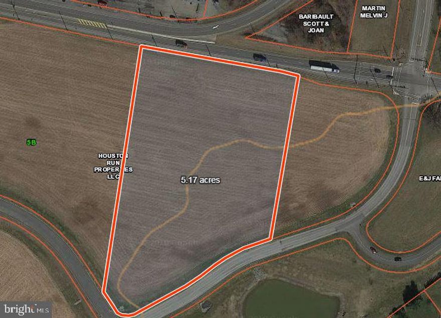 Zoned commercial, public water and sewer.  Located on the southwest corner of the intersection of Rt. 30 and 772 at a major traffic light.  Great opportunity for a prime commercial location!  5 +/- acres