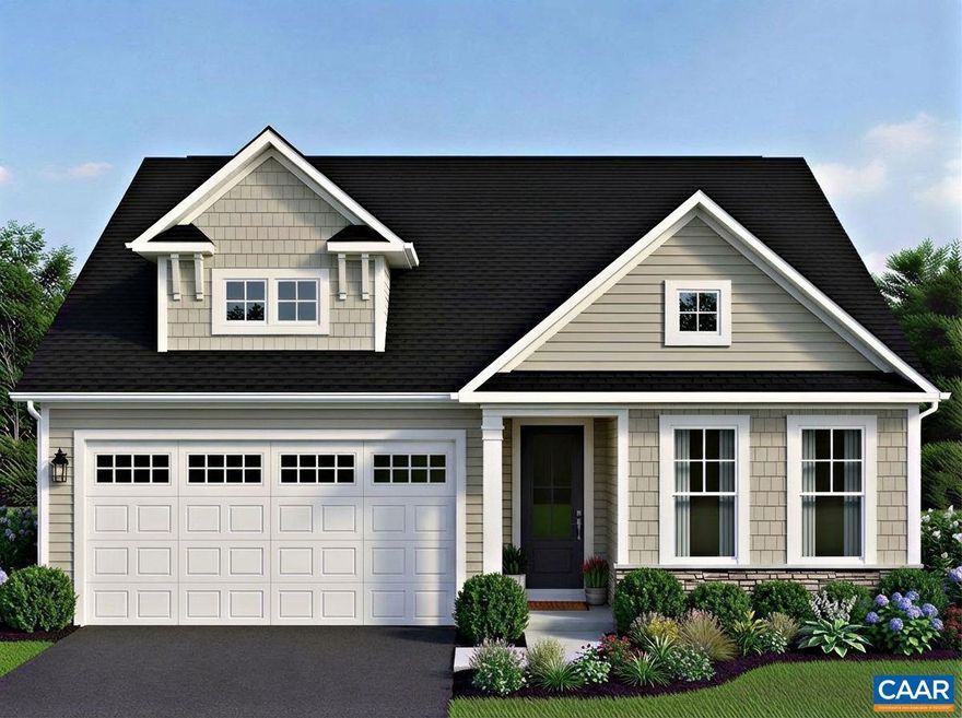 The Daphne is a thoughtfully designed single-family home that combines the ease of main-level living with the flexibility of additional space upstairs. This 1.5-level home features a first-floor primary suite, while two secondary bedrooms and a full bath are located on the second floor, offering the perfect balance of everyday convenience and extra space for guests or hobbies. From the moment you enter, the home opens into a welcoming dining area, with a centrally located galley kitchen that flows seamlessly into the family room at the rear, creating an open and functional layout ideal for both daily living and entertaining. The primary suite on the main level provides privacy and accessibility, making this home especially appealing for those looking to simplify without sacrificing space. The Daphne starts at 1,844 square feet and can expand to as much as 3,458 square feet, with options to add a morning room, basement, or outdoor living features such as a screened porch or patio, allowing homeowners to personalize the space This home is not yet built. New floor plan so no photos available. Pricing varies by elevation, and lot premiums may apply. Build time is typically 7 to 8 months.,Granite Counter,Maple Cabinets,Painted Cabinets,Fireplace in Family Room