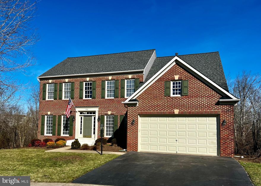 ***OFFER DEADLINE SET FOR SUNDAY 3/17 @ 6 pm.*** This is the first time this meticulously maintained home has been offered for sale. Located in the coveted amenity-rich community of Braemar, this lovely brick-front NV Homes Brandenburg model features an open layout creating a welcoming and inviting atmosphere that is perfect for spending quality time with loved ones and friends.   Ideally located on the best lot on the cul de sac with the distinct advantage of adjoining HOA-owned open space and backing to parkland ensuring privacy and a sense of openness.  The interior features gorgeous and recently refinished (2024) HARDWOOD FLOORS throughout the main level adding a touch of elegance and warmth to the overall aesthetic.  Kitchen updates (2024) include NEW QUARTZ COUNTERTOPS and STAINLESS STEEL APPLIANCES including NEW DISHWASHER, NEW DOUBLE OVEN, and NEW GAS COOKTOP with range hood.  The gourmet kitchen flows into the LIGHT-FILLED FAMILY ROOM featuring a GAS FIREPLACE with a MARBLE SURROUND.  Exit the kitchen onto the huge, LOW-MAINTENANCE DECK overlooking a serene view of ENDLESS TREES and PARKLAND providing a peaceful retreat. The MAIN-LEVEL OFFICE/STUDY with BUILT-INS provides a quiet and productive space for work or hobbies.  Finish out the main level with a generous living room and dining room with a large BAY WINDOW.  The primary bedroom is perfect for unwinding after a long day, boasting TWO WALK-IN  CLOSETS, SITTING ROOM, and a DOUBLE-SIDED GAS FIREPLACE. The primary bath is equally impressive, featuring  DUAL VANITIES, large SOAKING TUB, SEPARATE SHOWER, and a PRIVATE LAVATORY.  3 generously sized secondary bedrooms and full bath round out the upper level.  The massive WALKOUT BASEMENT with tons of windows awaits your finishing touches.  The community offers a plethora of amenities, including walking trails, a dog park, tennis/pickleball courts, basketball courts, tot lots/playgrounds, and outdoor pools. Residents will have plenty of options for staying active and enjoying the outdoors. Incredibly convenient with easy access to restaurants, movies, grocery stores, retail shopping, commuter lots, and the VRE (Virginia Railway Express).  This worry-free home offers two NEW HVAC Systems (2021 & 2023) and a NEW ROOF (2022).  HOA dues cover basic cable.