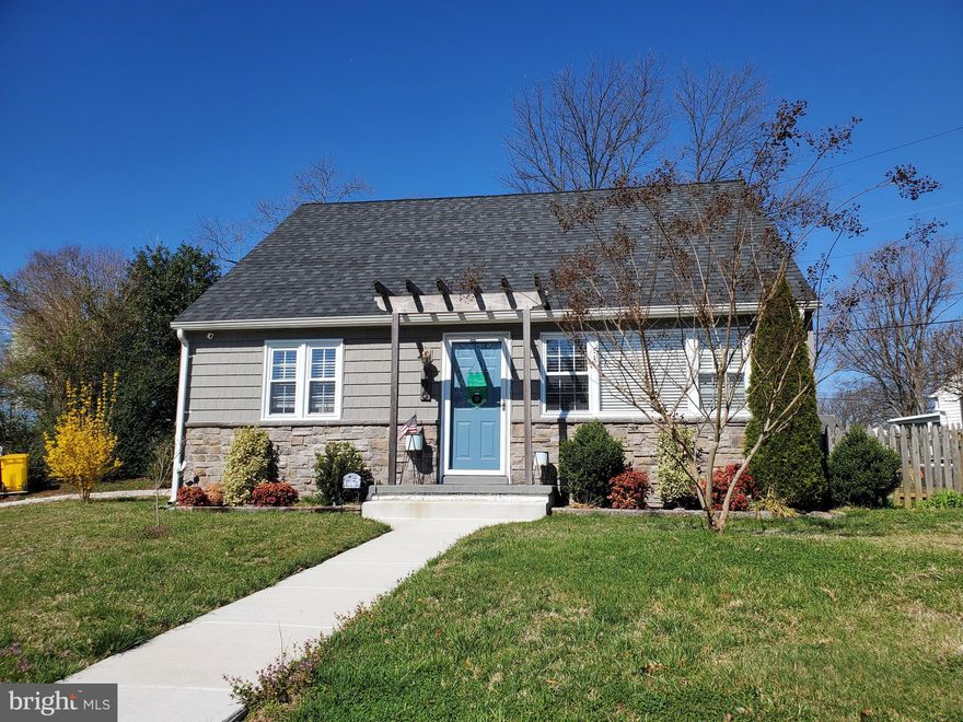 Beautiful Cape Cod completely renovated in 2016 with new kitchen, bath, flooring, ceiling fans, storm doors, HVAC, windows, gutters, appliances, architectural roof, exterior siding and stone and more.  Since then second full bath added upstairs, wide 2 car driveway, sidewalk and walkway replaced and charming pergola added out front.  Great corner lot with extra large attached one car garage and a lovely backyard that features a deck, a separate platform deck and garden beds. Island conveys along with patio table and chairs, closet wardrobe cabinet in second bedroom, laundry cabinet and garage cabinets.