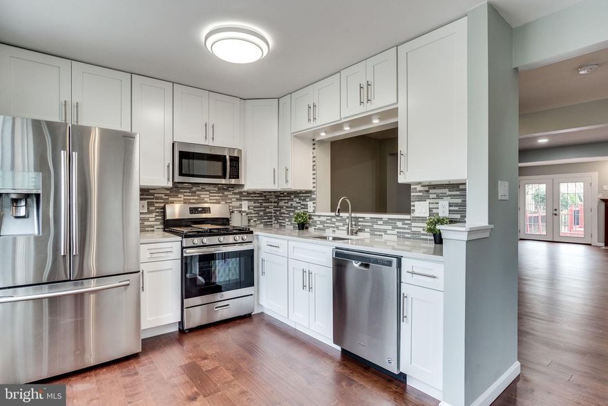 Come And See This Remodeled 3 Level  End Unit Townhome In Great Commuter Location. Highlights Include All New:Kitchen With High-End Quartz Countertops &Backsplash, Soft Closing Cabinets, SS Appliances, Gleaming Engineered Hardwood Floor throughout Main Level. Open Concept Space Through - out Main Level  featuring a Sun Filled Living Room with Cozy Gas Fireplace, Making It Your Favorite Place To Relax And Enjoy This Great Home . All Four Bathrooms Were Completely Redone With Amazing Ceramic Tile Work.  The Master Suite Has a Walk-In Closet With a Storage System  And a Master Bathroom With Custom Tile Stand-Up Shower, Double Vanity. Along With Master Suite, Upstairs Has Another Two Bedrooms And New Full Bathroom With a New Double Vanity. New Plush Carpeting Upstairs &Downstairs, And Fresh Paint Throughout. Large Newly Resurfaced And Stained Patio With Retractable Awing  Making It a Breeze To Entertain Or Lounge.  Come And See This Great Home! Open House, 1/19, 1-3pm.