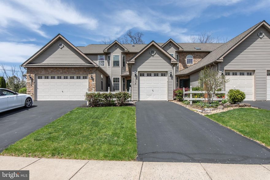 Enjoy the serenity and peace from the rear deck of this 2,300 square foot 3 bedroom plus loft luxury townhome backing up to Saucon Creek. First and second levels boast maple hardwood floors and tile baths. Redesigned kitchen with white shaker cabinets, quartz countertops, stainless steel appliances & abundant storage. Large open concept kitchen, dining and living room area. Bonus first floor office or den with French doors. Remodeled first floor half bath and convenient first floor laundry with washer/dryer. Large primary bedroom upstairs with vaulted ceilings, en suite bathroom, dual walk in closets and linen closet all overlooking the picturesque creek. An additional bedroom, full bath and open loft area perfect for an office or second living room round out the upper level. Finished lower level walkout basement with large closet/storage area provides for a third bedroom or recreation room option. One car garage plus driveway parking. Come meet your neighbors at the community gazebo (monthly neighborhood happy hour!), children’s playground and walking path along the creek.