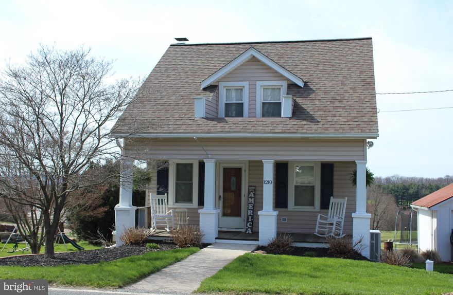 DON'T MISS THIS CAPE COD WITH 2BR, 1.5 BATHS & A DETACHED GARAGE WITH A PEACEFUL VIEW.  THIS HOME OFFERS A LARGE COUNTRY KITCHEN WITH NEWER LAMINENT FLOORING, UPDATED CABINETS, RECESSED LIGHTING & AN EXIT TO THE DECK * A FAMILY RM * 2ND LEVEL BEDROOMS * BASEMENT WITH WOOD-STOVE, STORAGE AREA & A WALK-OUT TO THE DETACHED GARAGE & YARD.  THE MANY UPDATES TO THIS HOME INCLUDE UPDATED ROOF & HVAC W/IN LAST 10 YEARS * UPDATED ELECTRIC * NEW INSULATION & DRYWALL IN BEDROOMS * NEWER CARPET * SOME NEW WINDOWS & SOME UPDATED * WELL PUMP & PRESSURE TANK (2021) & A WATER HEATER IN (2020).  IF YOU'RE LOOKING FOR A DETACHED HOME, THIS IS IT!!