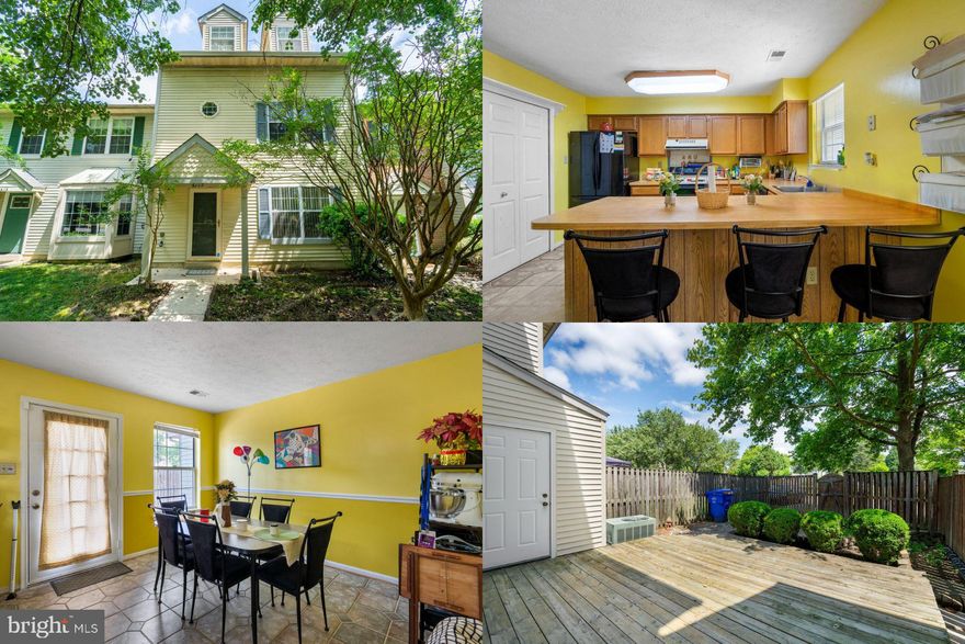 Lovely 4 bedroom, 3 & 1/2 Bathroom, Colonial Style Townhome. Main Level: Open eat-in kitchen with bar seating and plenty of counter & table space, laundry, family room and a half bath. Upper Level 1: Bedroom with 2 closets and an ensuite full bath, 2 additional bedrooms and a full hall bathroom. Upper Level 2: Grand owners suite and private master bathroom. Outside: Fully fenced backyard with paver patio and garden area. Neighborhood amenities include community outdoor pool, tennis courts, Rec Center, Jogging/Walking Path, Tot Lots & Playground. Great commuter location with shopping, restaurants, entertainment & schools minutes away. Accepting Back up Offers