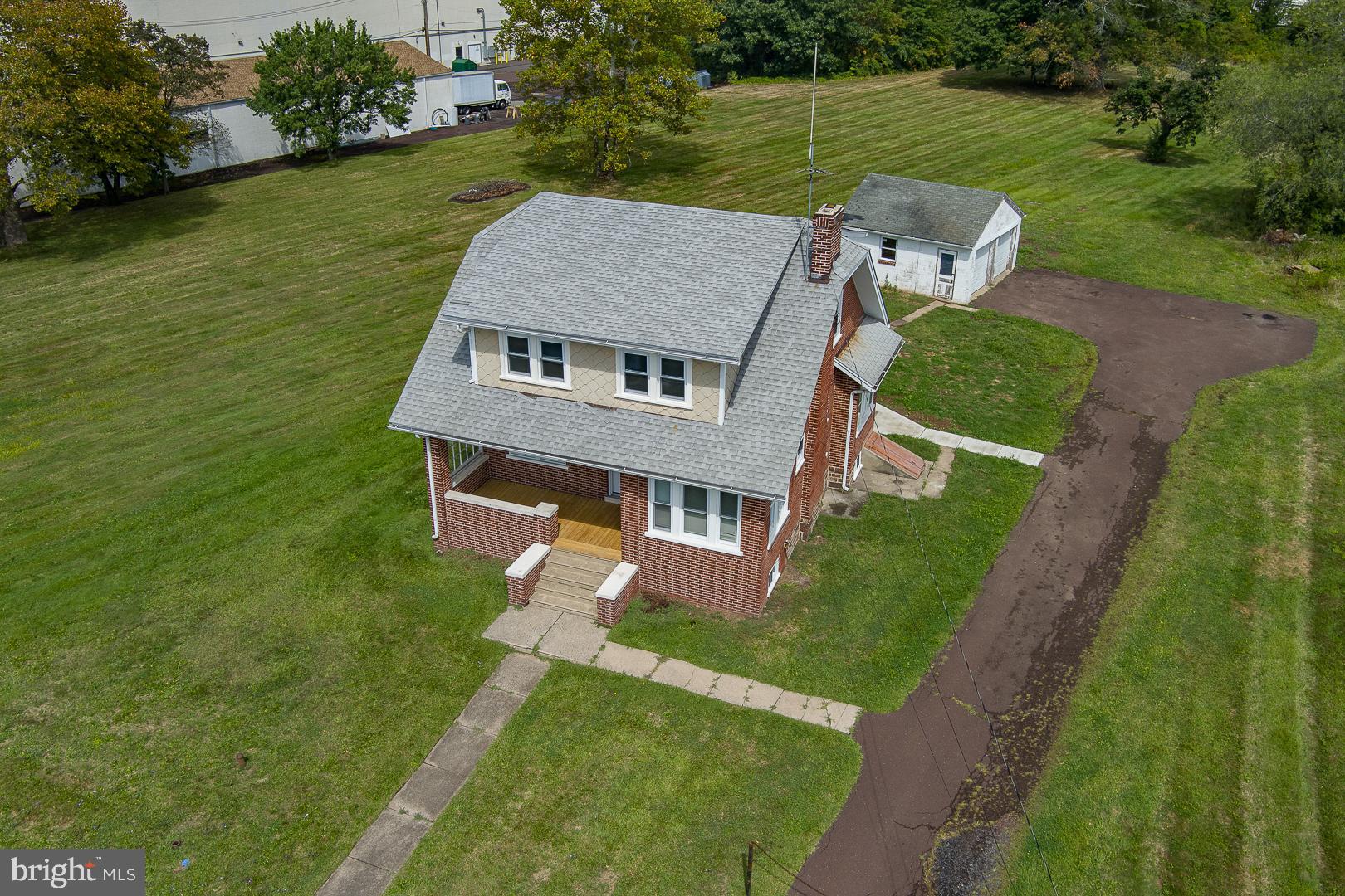 Nice, Clean, Renovated, Well Located single family three bedroom one and a half bath single family home on 1.43 acres with two car detached garage. Ideally located close to everything; Shopping, Route 309, not far from the northeast extension of the Turnpike. New Kitchen with new extra space cabinet and new countertop. Washer, Dryer, Frederator, & dishwasher. Almost all New Windows, New flooring, New Carpeting, New Deck. New carpet on second floor, New fully tiled bath, hall linen closed. New doors with magnetic close feature. Main bedroom with enclosed porch/in-home office with three sides of windows overlooking back yard. Public water and Public sewer, oil heat. Powder Room on first floor. Enclosed porch on front of home. Six month rental while property is being offered for sale finalizing approvals. After the six month rental, then month to month. Immediate Occupancy.