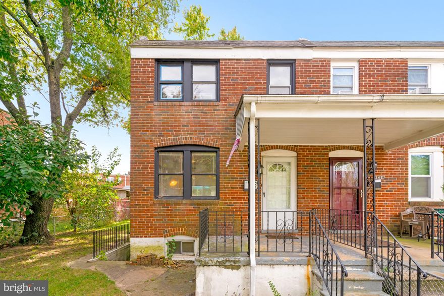 Take a look at this end unit home with lots of light and large windows.  As you enter, a spacious living room leads you into the dining area where sliding glass doors open up to your own private outdoor space.  The back deck was built in 2015. Coming back inside, an open floor plan maximizes space and brightness. The kitchen overlooks the dining area making for a cozy ambience. The microwave was replaced in Spring 2024 and under warranty. Upstairs you'll find three bedrooms and one full bath. It's worth noting that there is hardwood under the carpet.. take a peek!  Downstairs you'll find a finished basement and another full bath, perfect for a recreation room.  This home is the perfect blank canvas awaiting your final touches.  Water heater and HVAC all 2015. Roof replaced 2 years ago. There is a google smart thermostat and all lights are smart lights. Located in a great area for commuters, Brooklyn Park is served by several public transit options and provides easy access to Baltimore amenities.