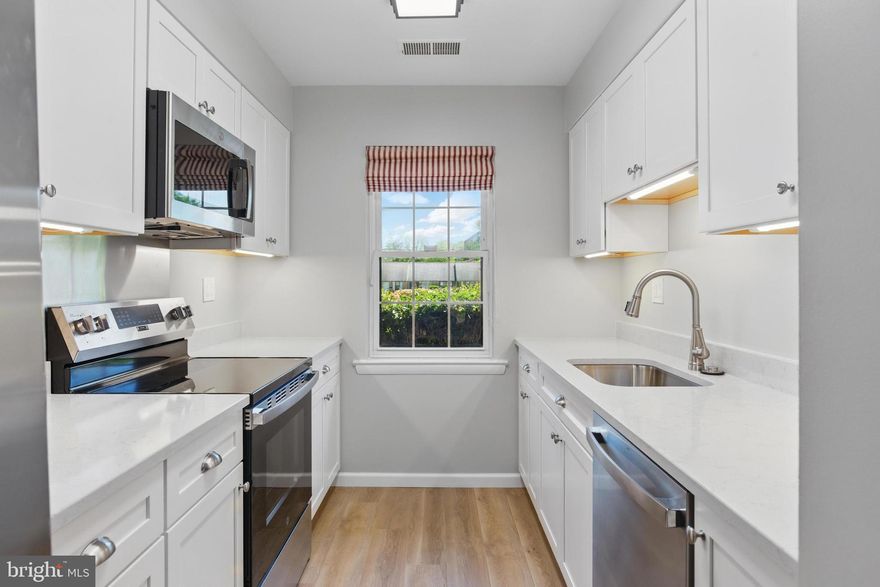 Must see beautifully renovated 55+ one level townhome conveniently located in Bowie, MD! Close to stores, restaurants, health care and fitness facilities. Pleasant common area with gazebo, walking trails and park.  Residents have use of community/multi-purpose room for larger gatherings. Centrally located between Washington DC, Baltimore and Annapolis! Properties in this development don't come up often! Come see this renovated beauty!